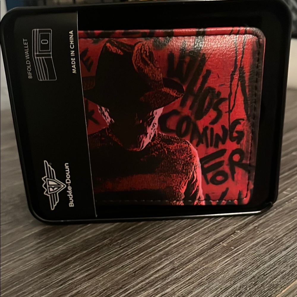 Red and Black Bi-Fold Wallet